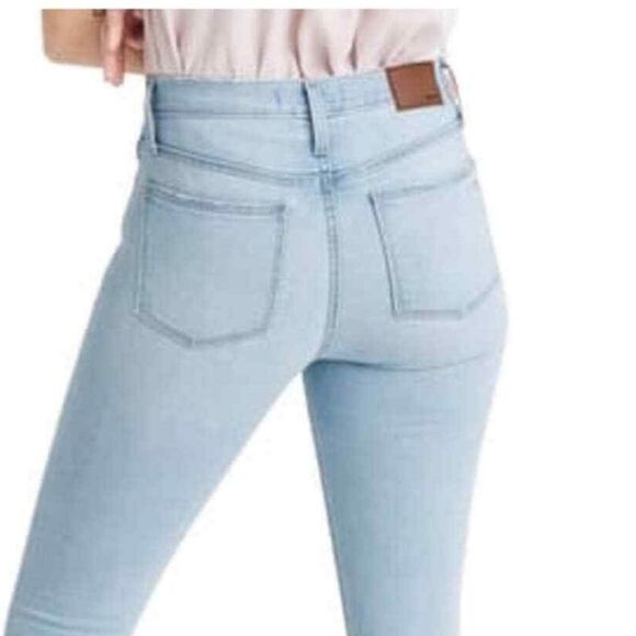 Madewell High Rise Light Wash Skinny Cropped Jean size 32  ( 10-12 ) PER… - Picture 3 of 9